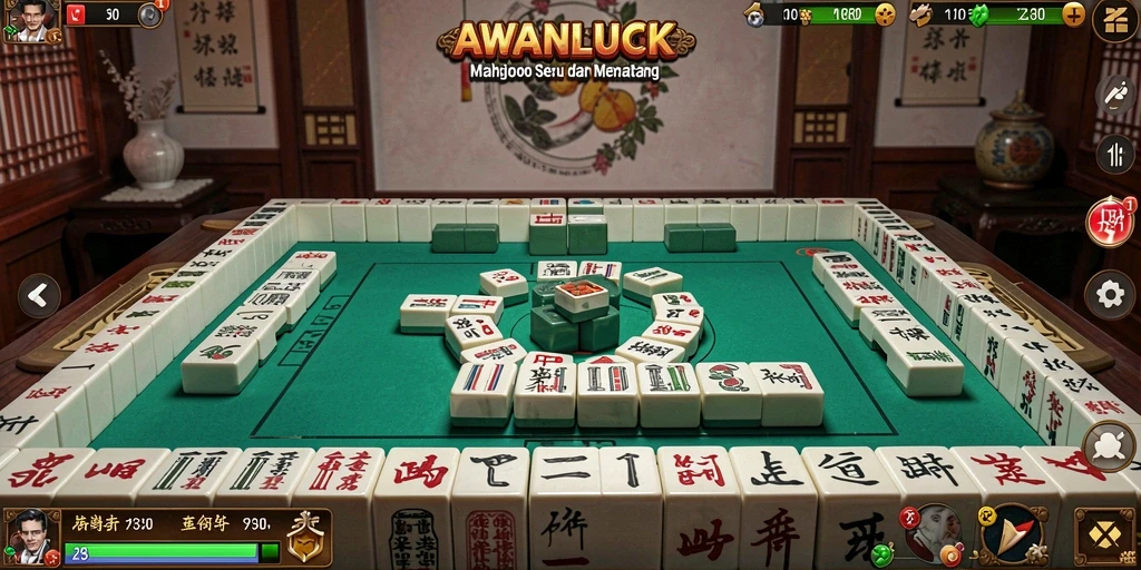 Tampilan permainan Mahjong yang menarik dan mendebarkan di <strong>AWANLUCK</strong>.