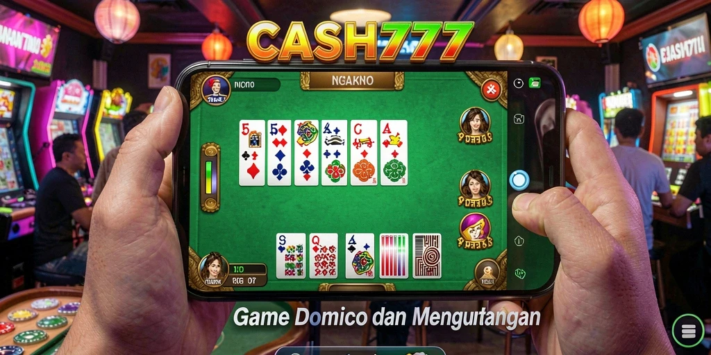Tampilan gameplay seru dalam permainan Domino CASH777.