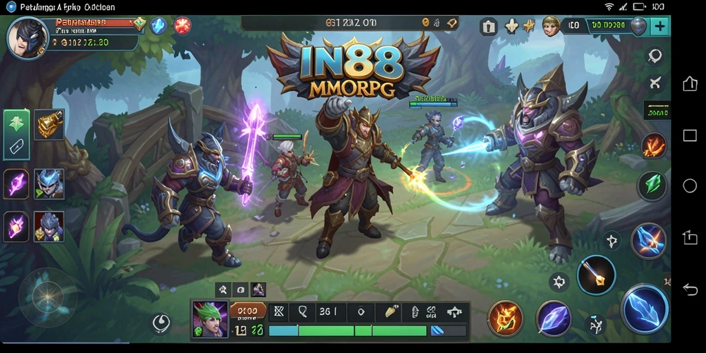 Tampilan gameplay yang menakjubkan di dunia fantasi IN88.