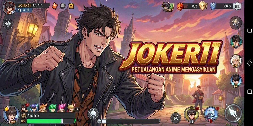 Tampilan menarik dari gameplay JOKER11 dengan karakter anime.