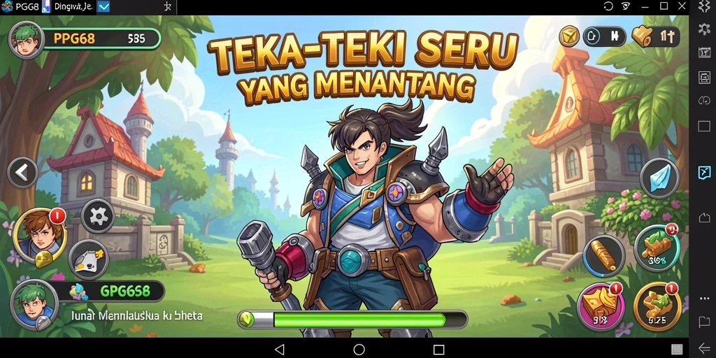 Tampilan gameplay PGG68 yang menantang dan seru.