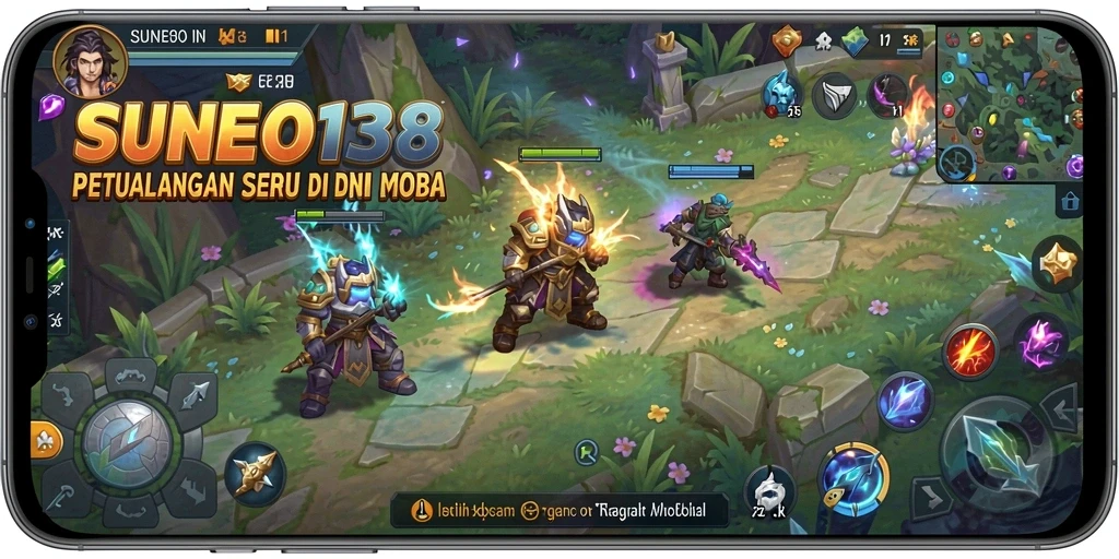 Tampilkan aksi seru gameplay MOBA dalam SUNEO138.