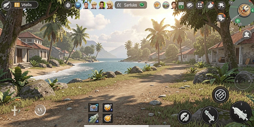 Tampilan gameplay <strong>V07</strong> yang seru dan santai saat memanage kerajaan.