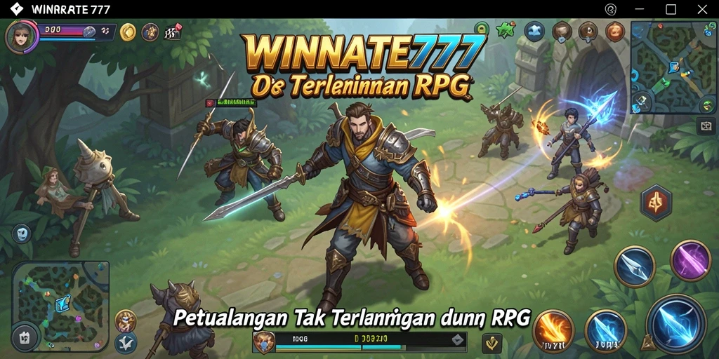 Tampilan gameplay RPG yang mendebarkan dan penuh aksi.